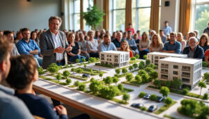 découvrez le projet immobilier ambitieux à lanester : présentation détaillée aux riverains de 25 logements modernes et durables, favorisant un cadre de vie agréable.